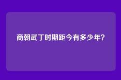 商朝武丁时期距今有多少年？