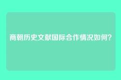 商朝历史文献国际合作情况如何？