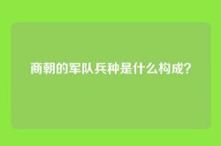 商朝的军队兵种是什么构成？