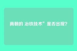 商朝的 冶铁技术”是否出现？