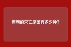 商朝的灭亡原因有多少种？