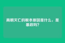 商朝灭亡的根本原因是什么，是暴政吗？