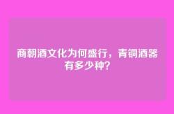 商朝酒文化为何盛行，青铜酒器有多少种？