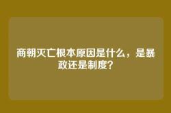 商朝灭亡根本原因是什么，是暴政还是制度？
