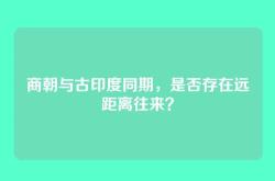 商朝与古印度同期，是否存在远距离往来？