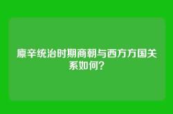 廪辛统治时期商朝与西方方国关系如何？