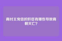 商纣王宠信的奸臣有哪些导致商朝灭亡？