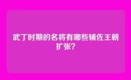 武丁时期的名将有哪些辅佐王朝扩张？