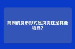 商朝的货币形式是贝壳还是其他物品？