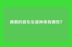 商朝的音乐乐器种类有哪些？
