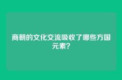 商朝的文化交流吸收了哪些方国元素？