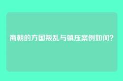 商朝的方国叛乱与镇压案例如何？