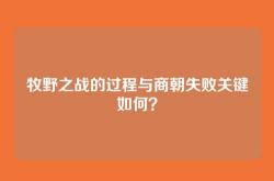 牧野之战的过程与商朝失败关键如何？