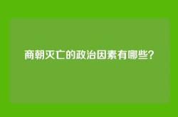 商朝灭亡的政治因素有哪些？