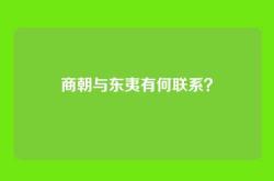 商朝与东夷有何联系？