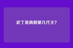 武丁是商朝第几代王？