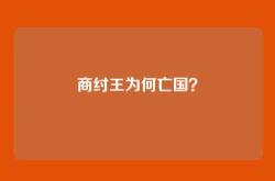 商纣王为何亡国？