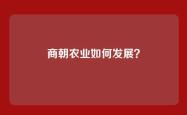 商朝农业如何发展？