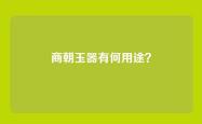 商朝玉器有何用途？