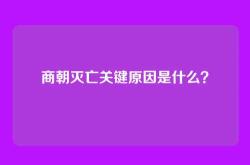 商朝灭亡关键原因是什么？