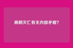 商朝灭亡有无内部矛盾？