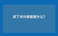 武丁中兴背景是什么？