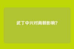 武丁中兴对商朝影响？