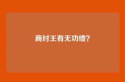 商纣王有无功绩？