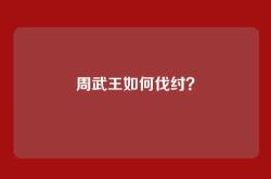 周武王如何伐纣？