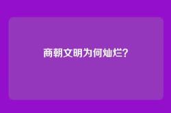 商朝文明为何灿烂？