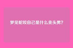 梦见蛇咬自己是什么兆头男？