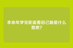 本命年梦见蛇追着自己跑是什么意思？