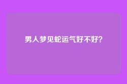 男人梦见蛇运气好不好？