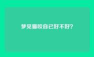 梦见猫咬自已好不好？