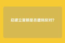 启建立夏朝是否遭到反对？