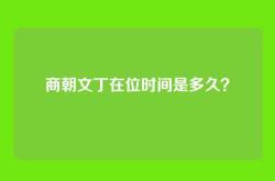 商朝文丁在位时间是多久？