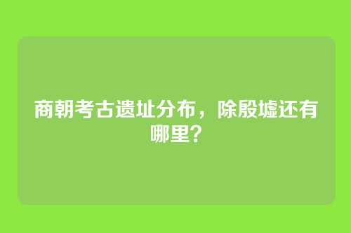 商朝考古遗址分布，除殷墟还有哪里？