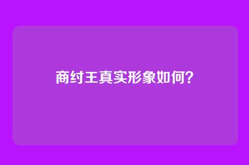 商纣王真实形象如何？